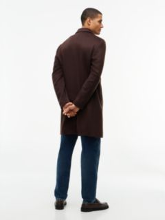 New York Label Wool Blend Coat — Brown 5