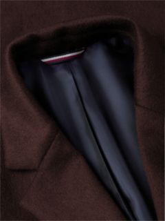 New York Label Wool Blend Coat — Brown 7