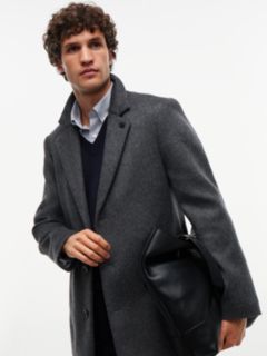 New York Label Wool Blend Coat — Grey 5