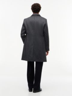 New York Label Wool Blend Coat — Grey 6