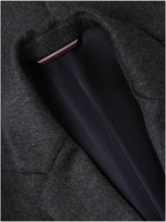 New York Label Wool Blend Coat — Grey 8