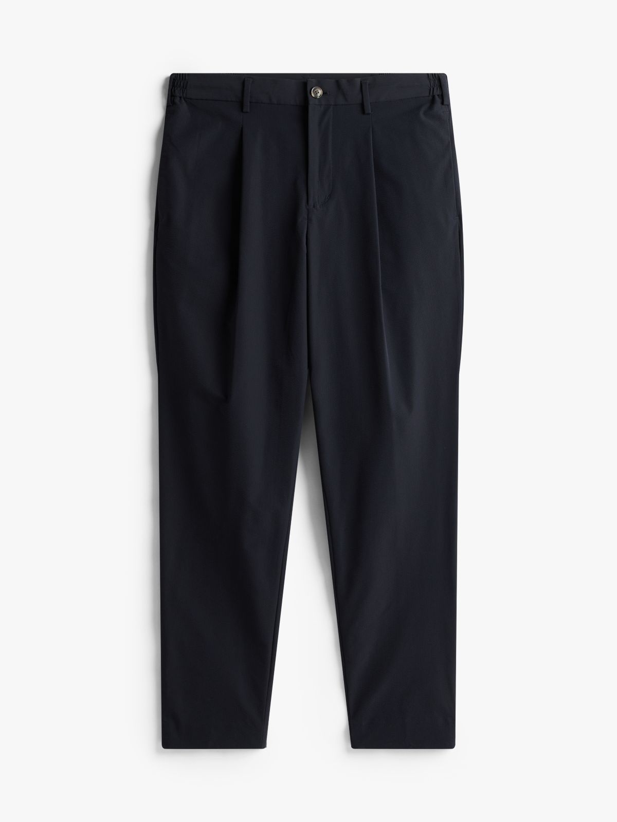Performance Packable Seersucker Trousers — Blue