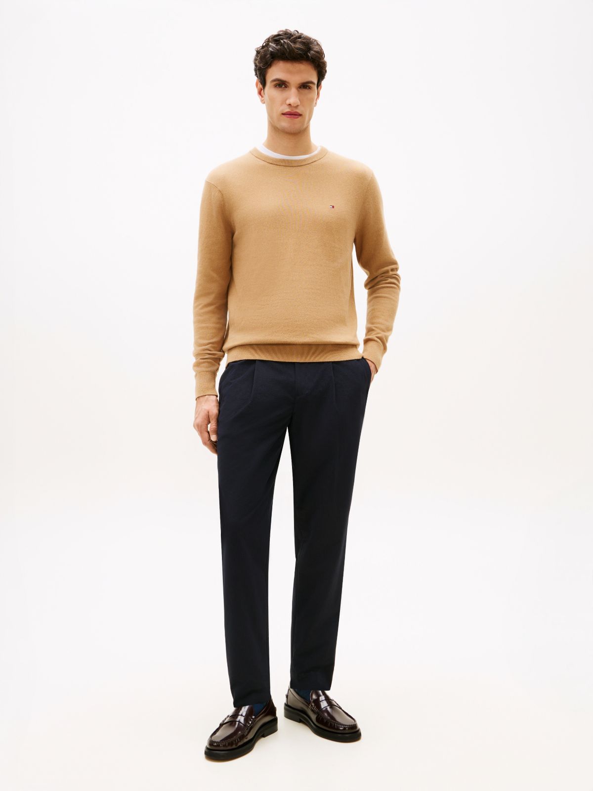 Performance Packable Seersucker Trousers — Blue