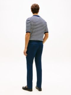 New York Label Denton Slim Straight Chinos — Blue 4