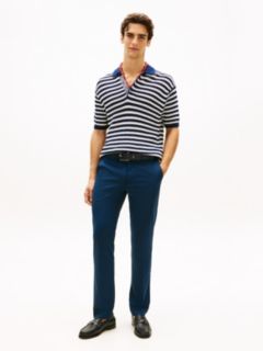 New York Label Denton Slim Straight Chinos — Blue 1