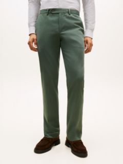 New York Label Denton Slim Straight Chinos — Green 2