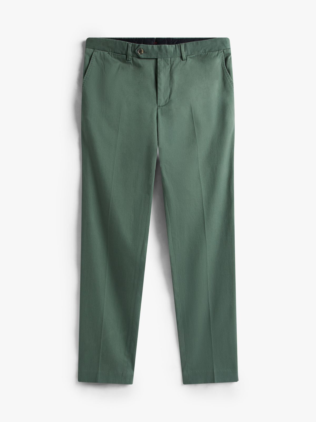New York Label Denton Slim Straight Chinos — Green