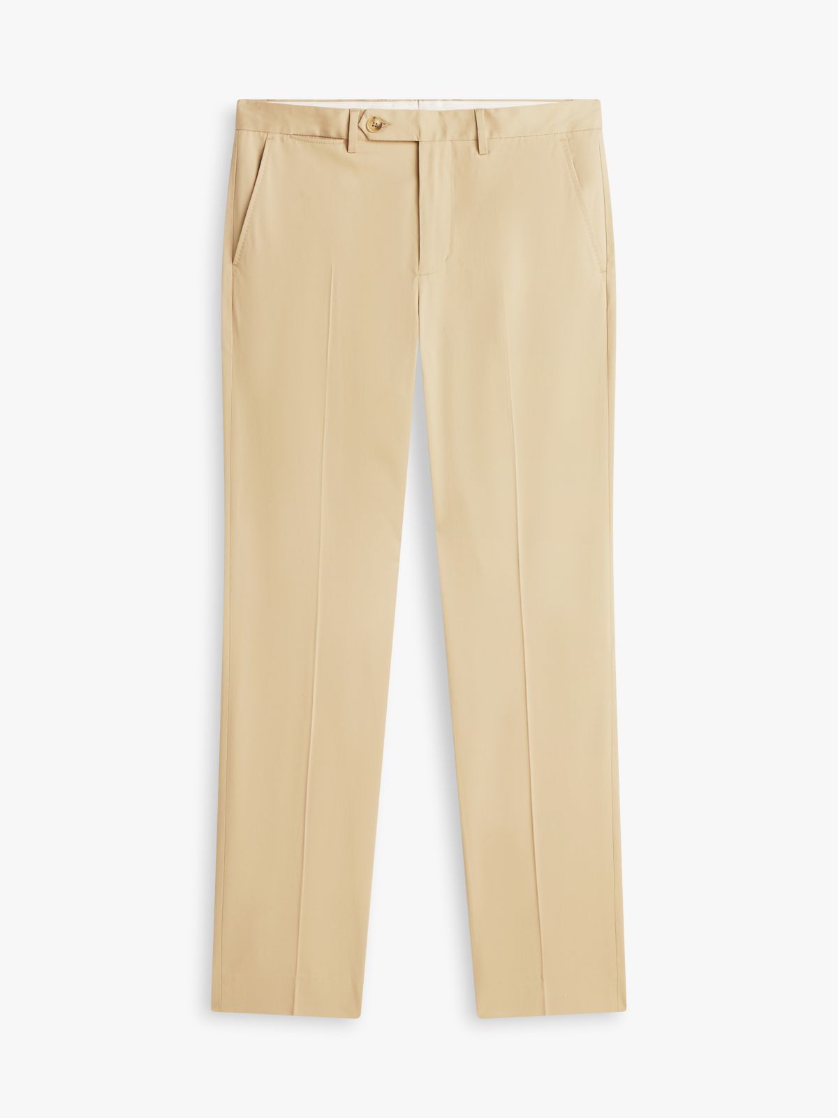 New York Label Denton Slim Straight Chinos — Khaki