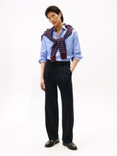 Smart Casual Slim Fit Check Dobby Shirt — Blue 3
