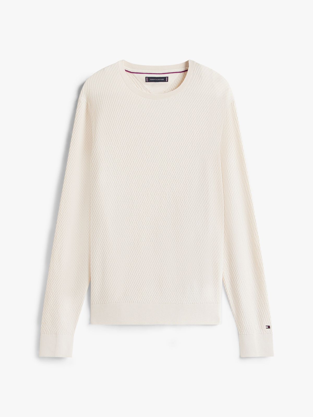 Smart Casual Thermoregulating Rib-Knit Jumper — Beige