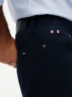 Denton Slim Straight Leg Five-Pocket Trousers — Blue 3