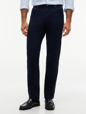 blue denton slim straight leg chinos for men tommy hilfiger