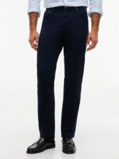 Denton Slim Straight Leg Five-Pocket Trousers — Blue 1