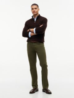 Denton Slim Straight Leg Five-Pocket Trousers — Green 2
