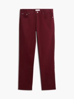 Denton Slim Straight Leg Five-Pocket Trousers — Purple 5