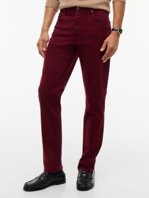 purple denton slim straight fit chinos für herren - tommy hilfiger