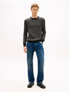 Herringbone Knit Jumper With Cashmere — Grey 3
