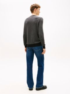Herringbone Knit Jumper With Cashmere — Grey 4