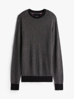 Herringbone Knit Jumper With Cashmere — Grey 5