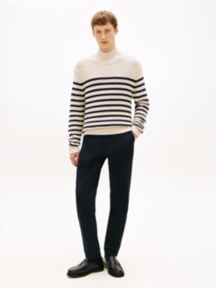 Heritage Breton Stripe Relaxed Mock Neck Jumper — Multi 3