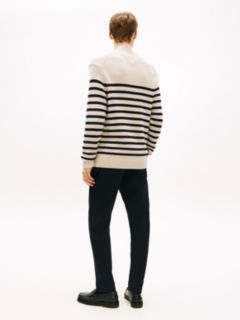 Heritage Breton Stripe Relaxed Mock Neck Jumper — Multi 4