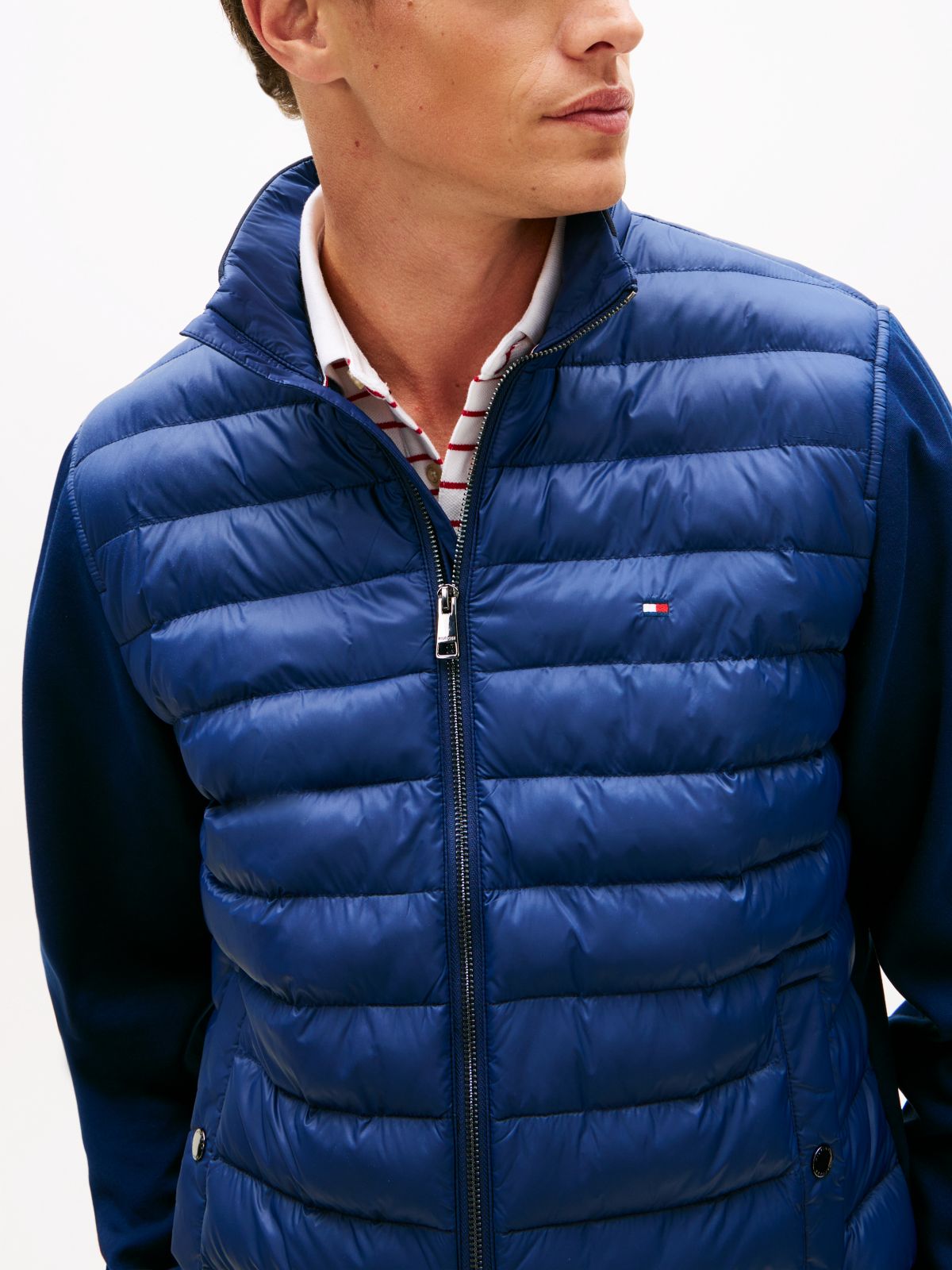 Intechno Knit Zip-Thru Sweatshirt — Blue