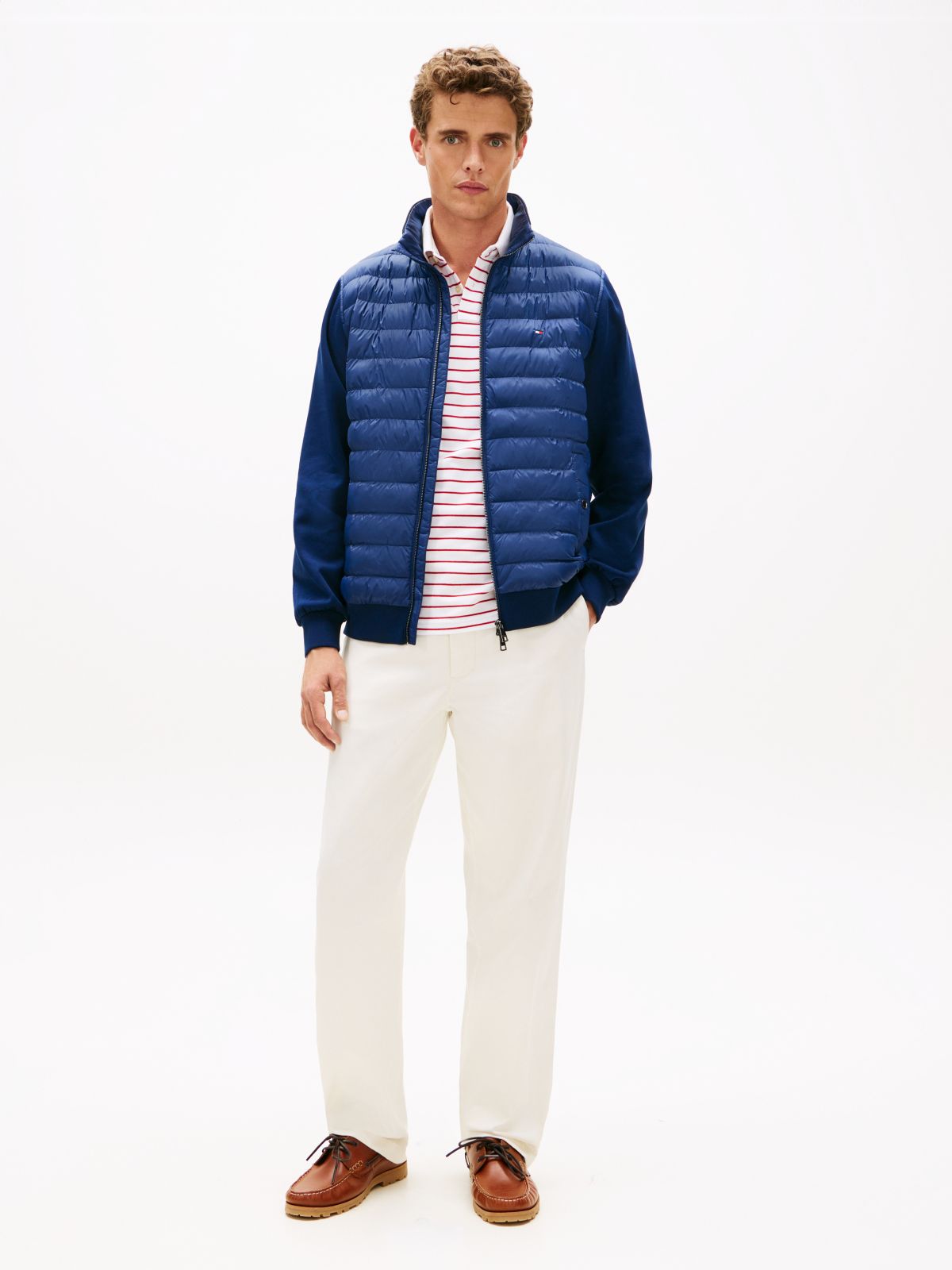 Intechno Knit Zip-Thru Sweatshirt — Blue