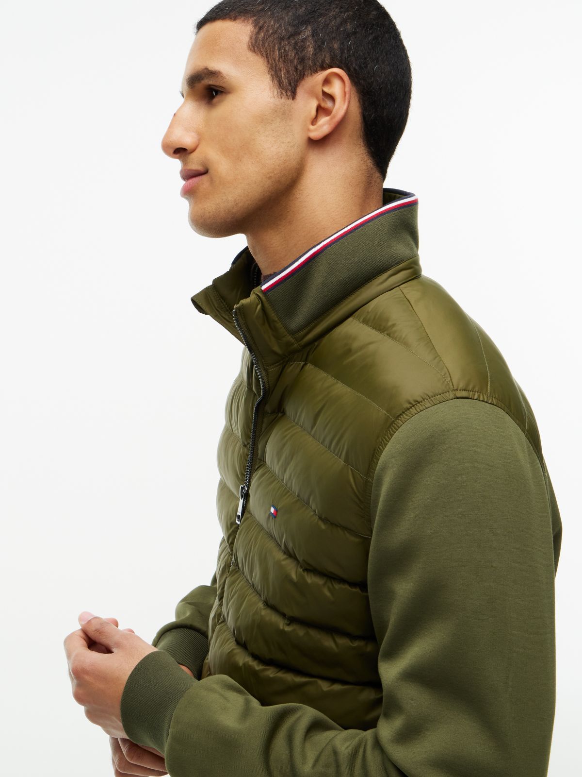 Intechno Knit Zip-Thru Sweatshirt — Green