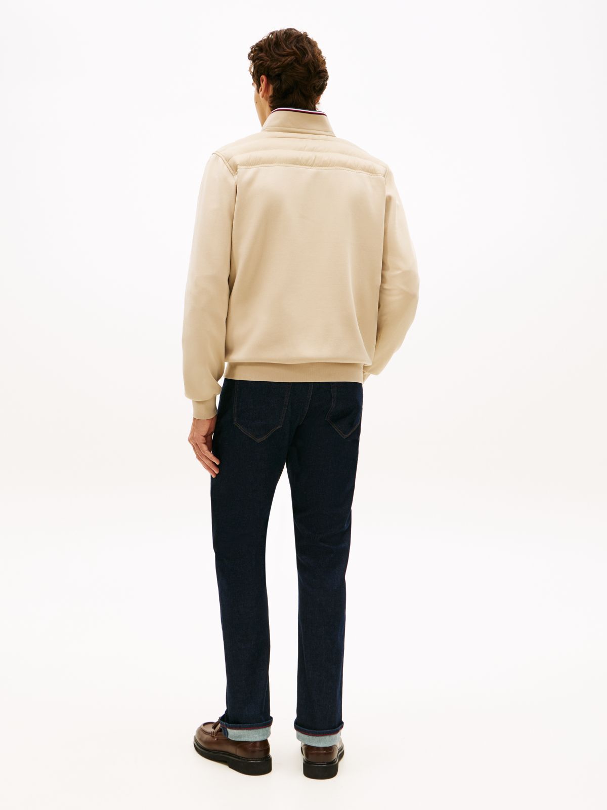 Intechno Knit Zip-Thru Sweatshirt — Khaki