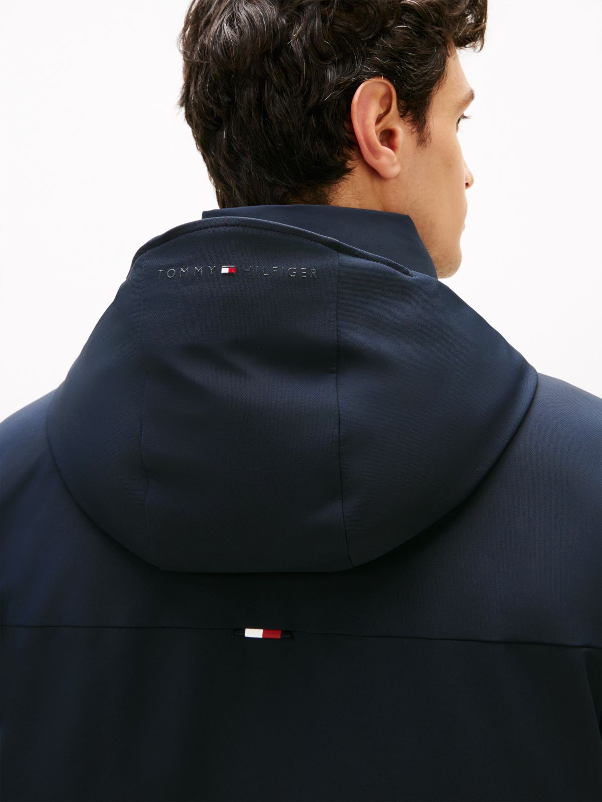 Tech Water Repellent Thermal Padded Parka — Blue