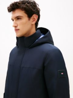 Tech Water Repellent Thermal Padded Parka — Blue 4