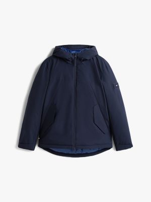 green tech water repellent thermal padded jacket for men tommy hilfiger