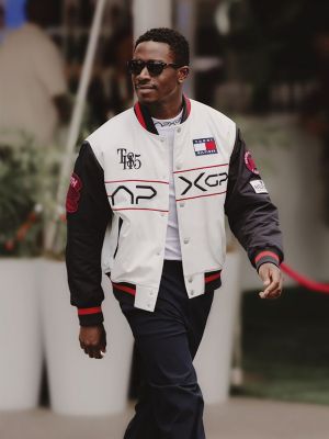 multi the apxgp collection satin boxy varsity jacket for men tommy hilfiger