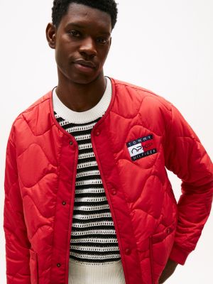 red the apxgp collection quilted reversible liner jacket for men tommy hilfiger