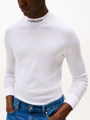 pull en laine the apxgp collection blanc pour hommes tommy hilfiger