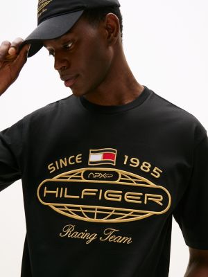 black the apxgp collection relaxed fit t-shirt für herren - tommy hilfiger