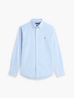 TH Flex Regular Fit Poplin Shirt — Blue 5
