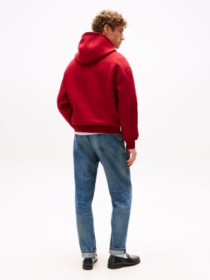 rot tommy x u.s. sail gp team interlock-strick-hoodie für herren - tommy hilfiger