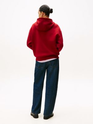 rot tommy x u.s. sail gp team interlock-strick-hoodie für herren - tommy hilfiger
