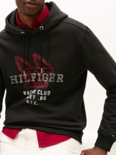 Graphic Terry Drawstring Hoody — Black 2