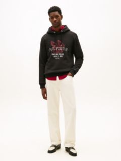 Graphic Terry Drawstring Hoody — Black 3