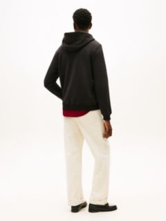 Graphic Terry Drawstring Hoody — Black 4