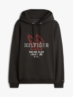 Graphic Terry Drawstring Hoody — Black 5