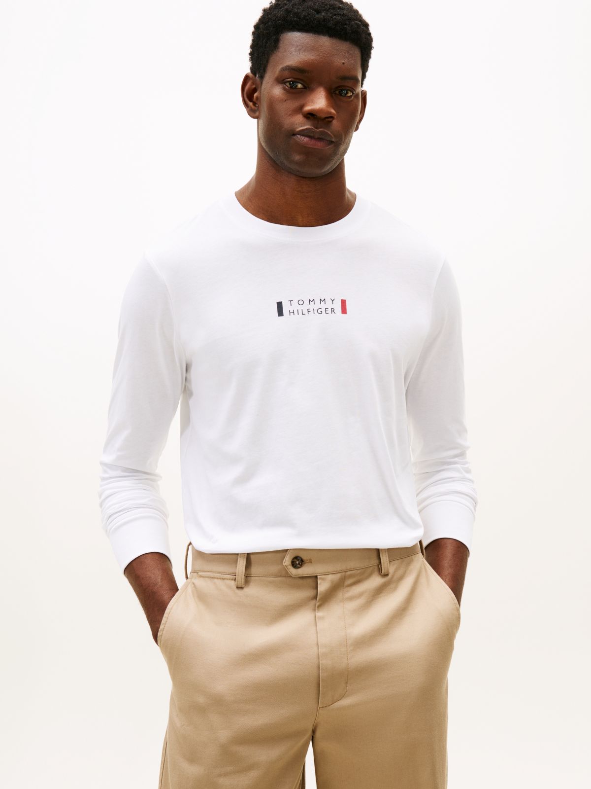 Logo Jersey Long Sleeve T-Shirt — White