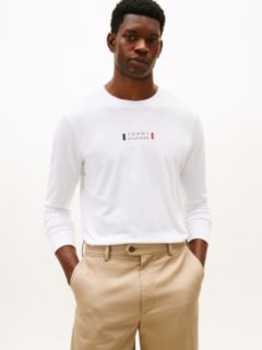 Logo Jersey Long Sleeve T-Shirt — White 1