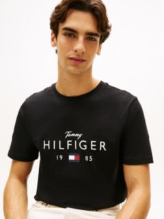 Logo Graphic Jersey Crew Neck T-Shirt — Black 2