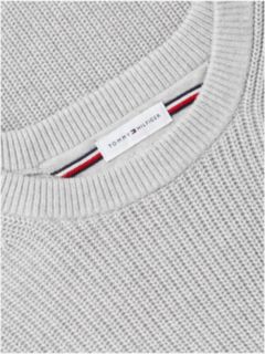 Tipped Cuff Crew Neck Jumper — Grey 6