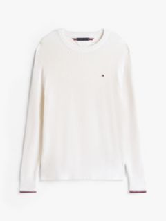 Tipped Cuff Crew Neck Jumper — Yellow 5