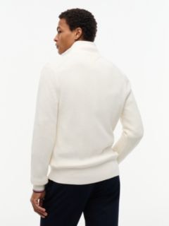Tipped Cuff Ribbed Zip-Thru Jumper — Yellow 4