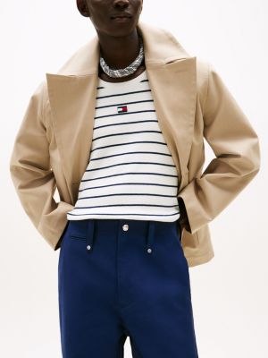 blue the runway collection oversized cropped chinos for men tommy hilfiger